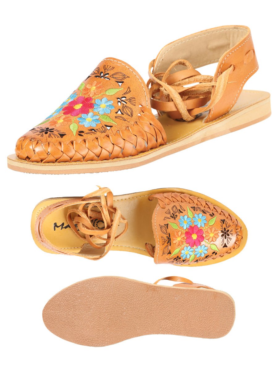 Mexican Artisanal Sandals Leather Honey 604020 - BELLEZA'S - Mexican Artisanal Sandals Leather Honey 604020 - DAMA - 60402001