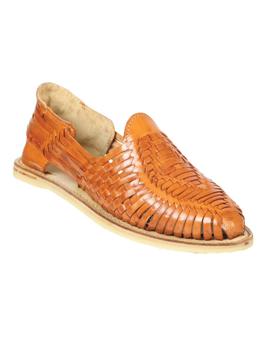 Mexican Artisanal Sandals Leather Tan 604016 - BELLEZA'S - Mexican Artisanal Sandals Leather Tan 604016 - CABALLERO - 60401601