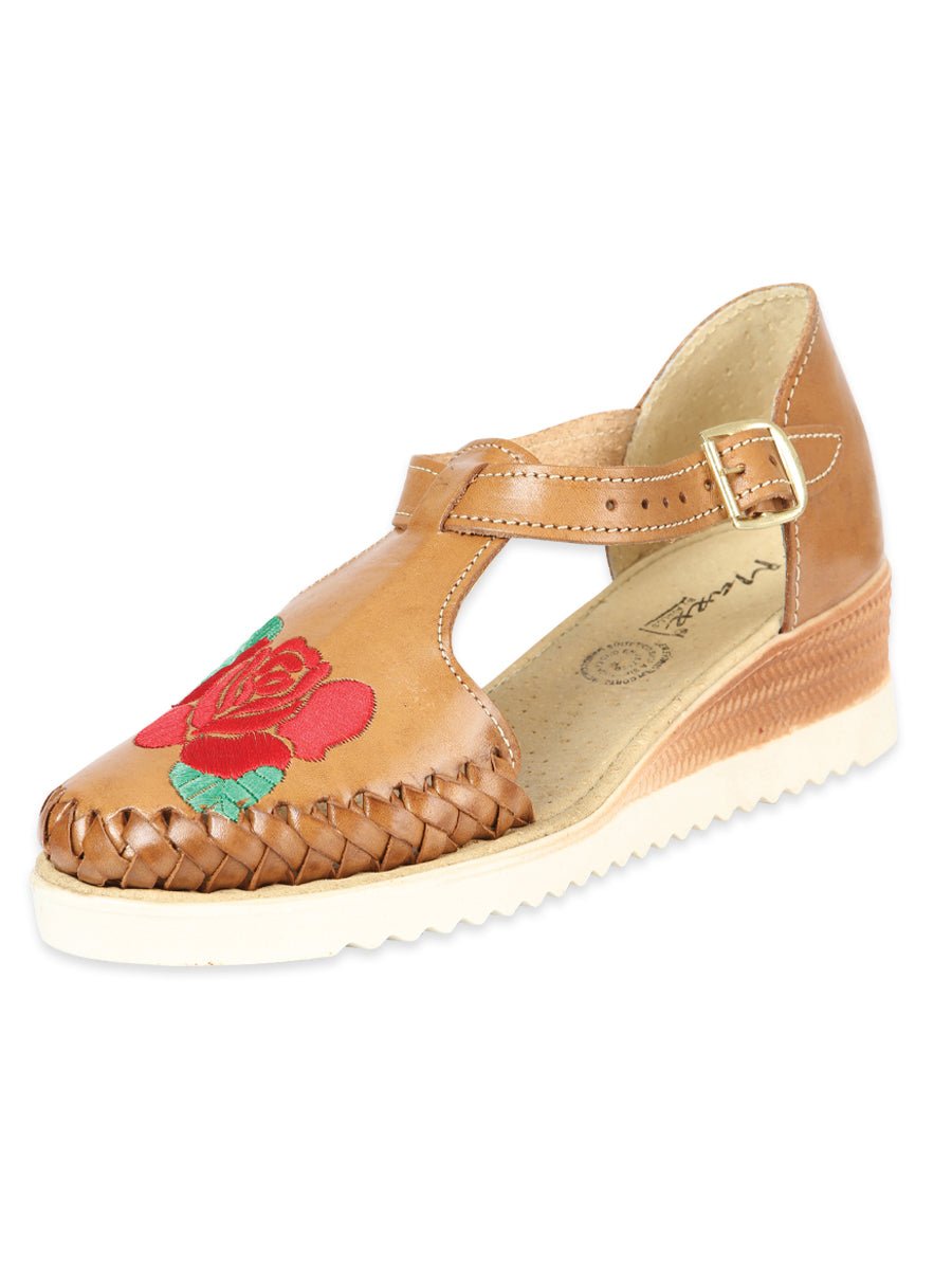 Mexican Artisanal Sandals Lleather Cinnamon 604023 - BELLEZA'S - Mexican Artisanal Sandals Lleather Cinnamon 604023 - DAMA - 60402301