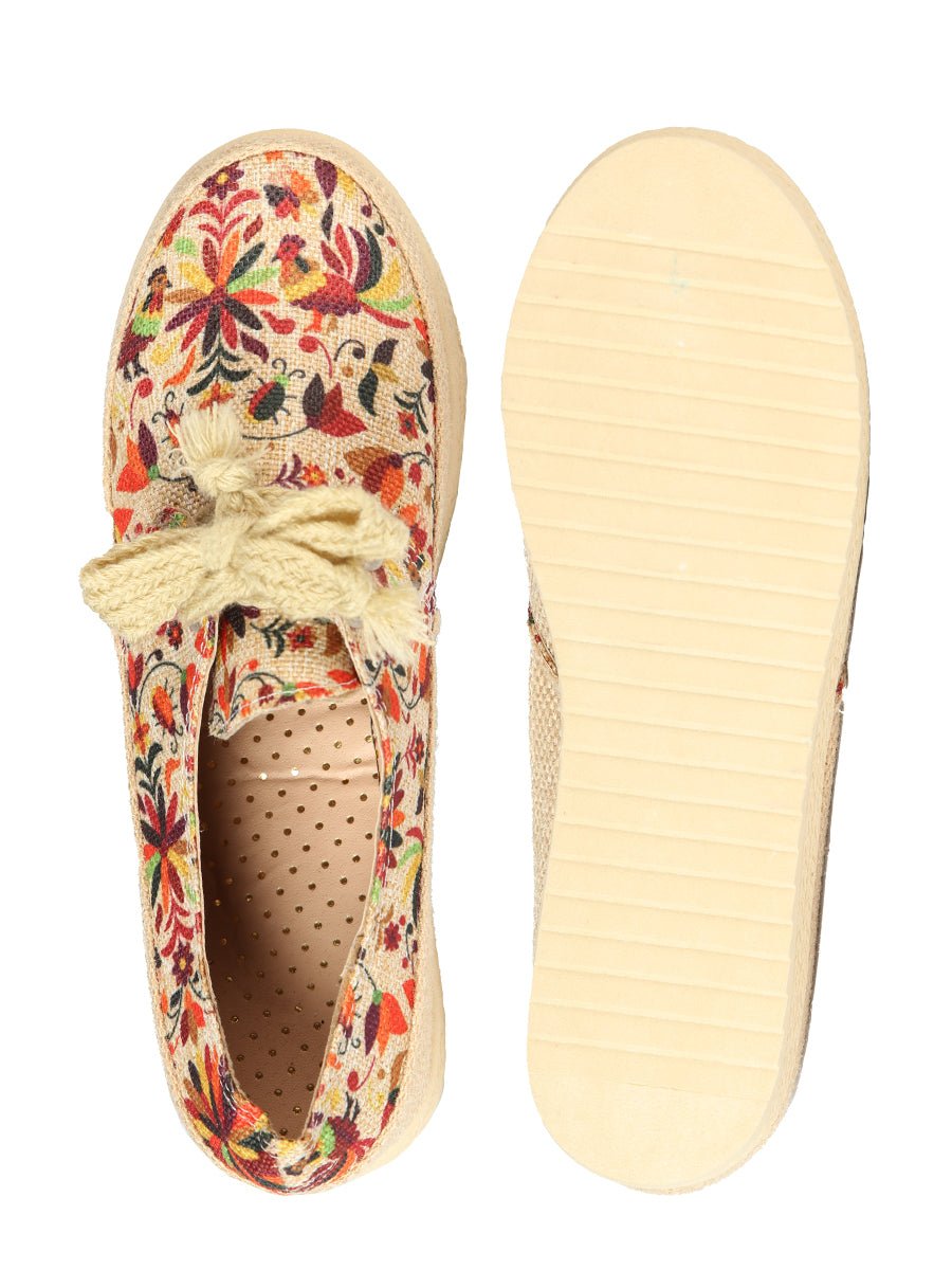 Mexican Artisanal Yute Tennis 50% Cotton, 50% Polyester Multicolor 603959 - BELLEZA'S - Mexican Artisanal Yute Tennis 50% Cotton, 50% Polyester Multicolor 603959 - DAMA - 60395901