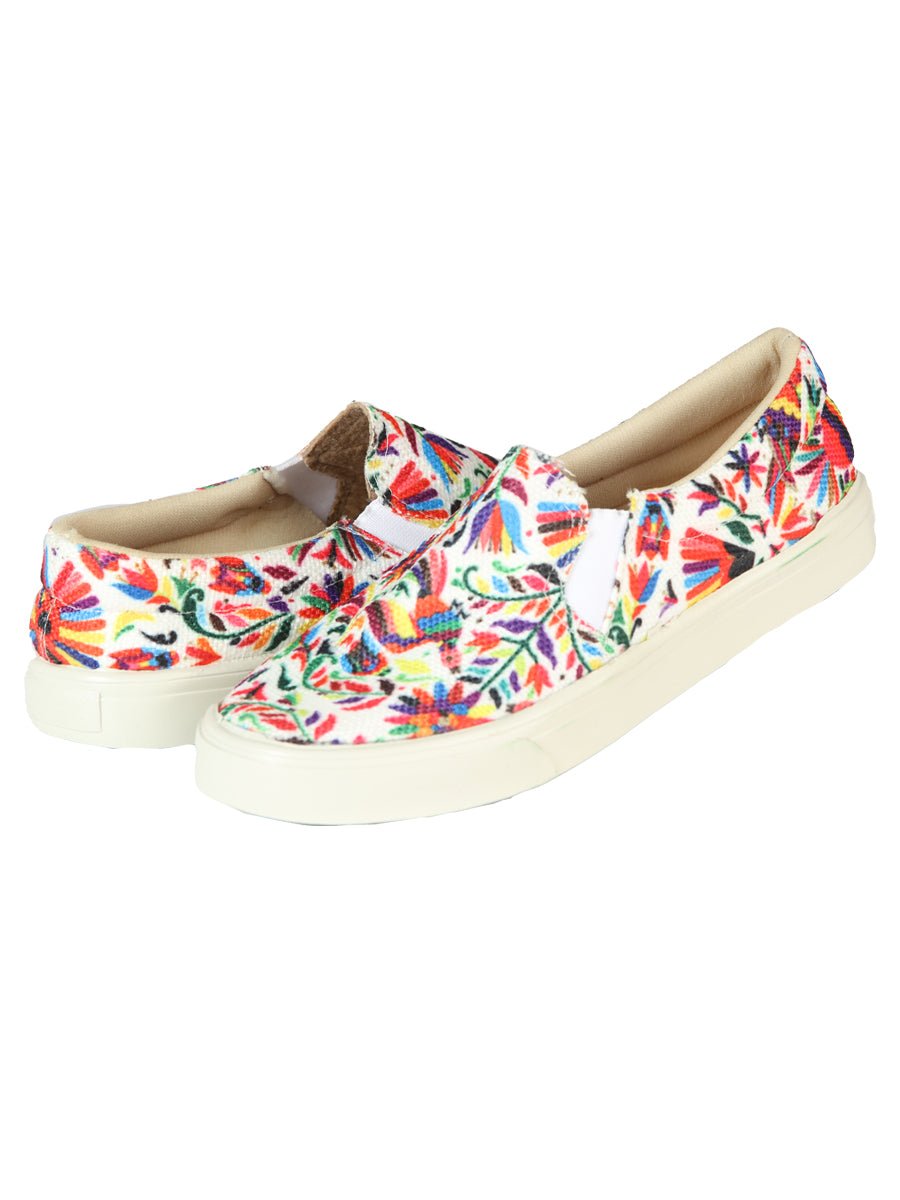 Mexican Artisanal Yute Tennis 50% Cotton, 50% Polyester White 603956 - BELLEZA'S - Mexican Artisanal Yute Tennis 50% Cotton, 50% Polyester White 603956 - DAMA - 60395601