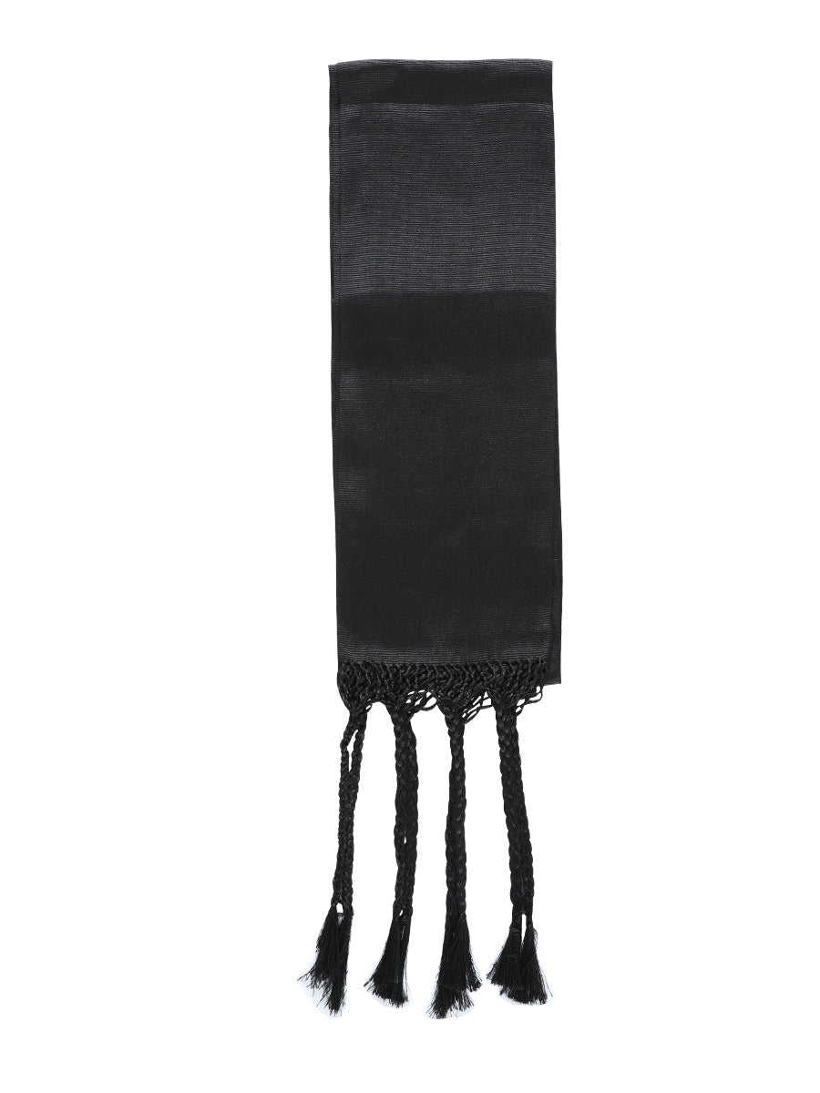 Mexican Charro Sash - Belt 50% Cotton, 50% Polyester Black 601360 - BELLEZA'S - Mexican Charro Sash - Belt 50% Cotton, 50% Polyester Black 601360 - DAMA - 60136001