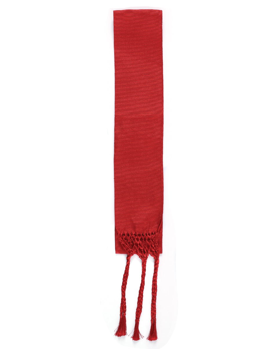 Mexican Charro Sash - Belt 50% Cotton, 50% Polyester Red 601362 - BELLEZA'S - Mexican Charro Sash - Belt 50% Cotton, 50% Polyester Red 601362 - DAMA - 60136201