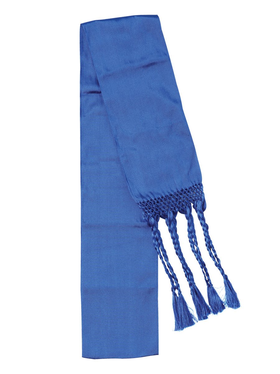 Mexican Charro Sash - Belt 50% Cotton, 50% Polyester Royal Blue 601635 - BELLEZA'S - Mexican Charro Sash - Belt 50% Cotton, 50% Polyester Royal Blue 601635 - DAMA - 60163501