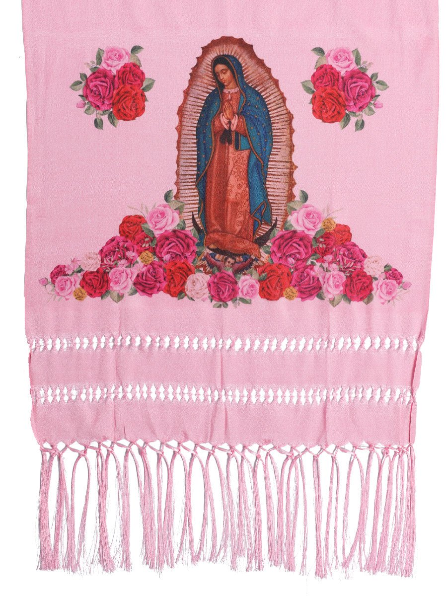 Mexican Shawl 85% Articela, 15% Polyester Pink 603750 - BELLEZA'S - Mexican Shawl 85% Articela, 15% Polyester Pink 603750 - DAMA - 60375001