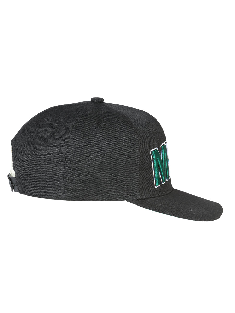 Michoacan Black Embroidered Polyester Snap Back Cap 'El General' 44783 - BELLEZA'S - Michoacan Black Embroidered Polyester Snap Back Cap 'El General' 44783 - Caps - 04478301