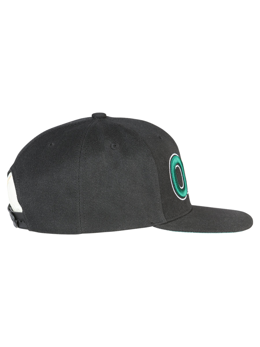 Oaxaca Black Embroidered Polyester Snap Back Cap 'El General' 44795 - BELLEZA'S - Oaxaca Black Embroidered Polyester Snap Back Cap 'El General' 44795 - Caps - 04479501