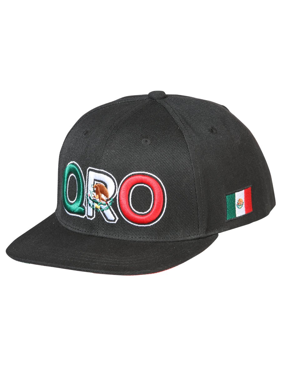 Querétaro Embroidered Polyester QRO Cap 'El General' 44816 - BELLEZA'S - Querétaro Embroidered Polyester QRO Cap 'El General' 44816 - Men's Cowboy Hats - 04481601