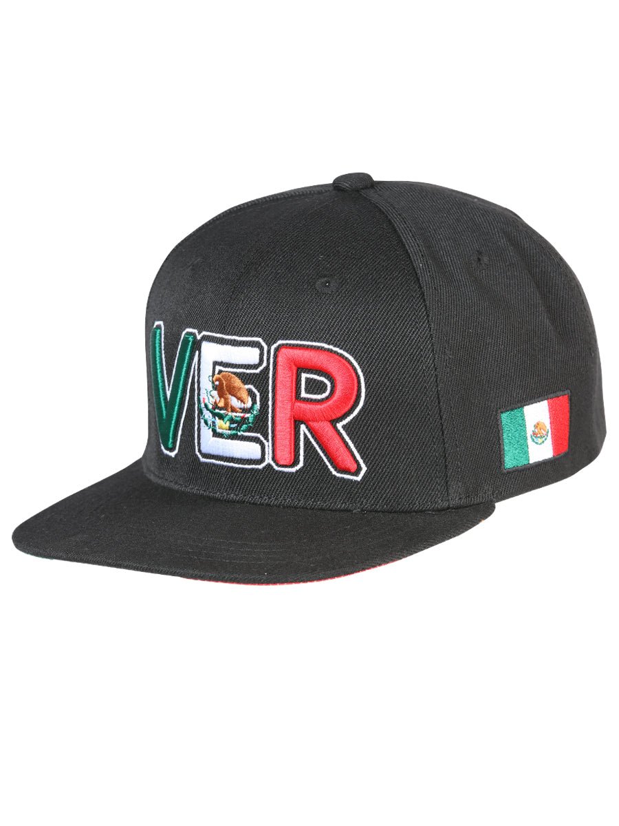 SB/VER Black Embroidered Polyester Cap 'El General'k 44814 - BELLEZA'S - SB/VER Black Embroidered Polyester Cap 'El General'k 44814 - Caps - 04481401