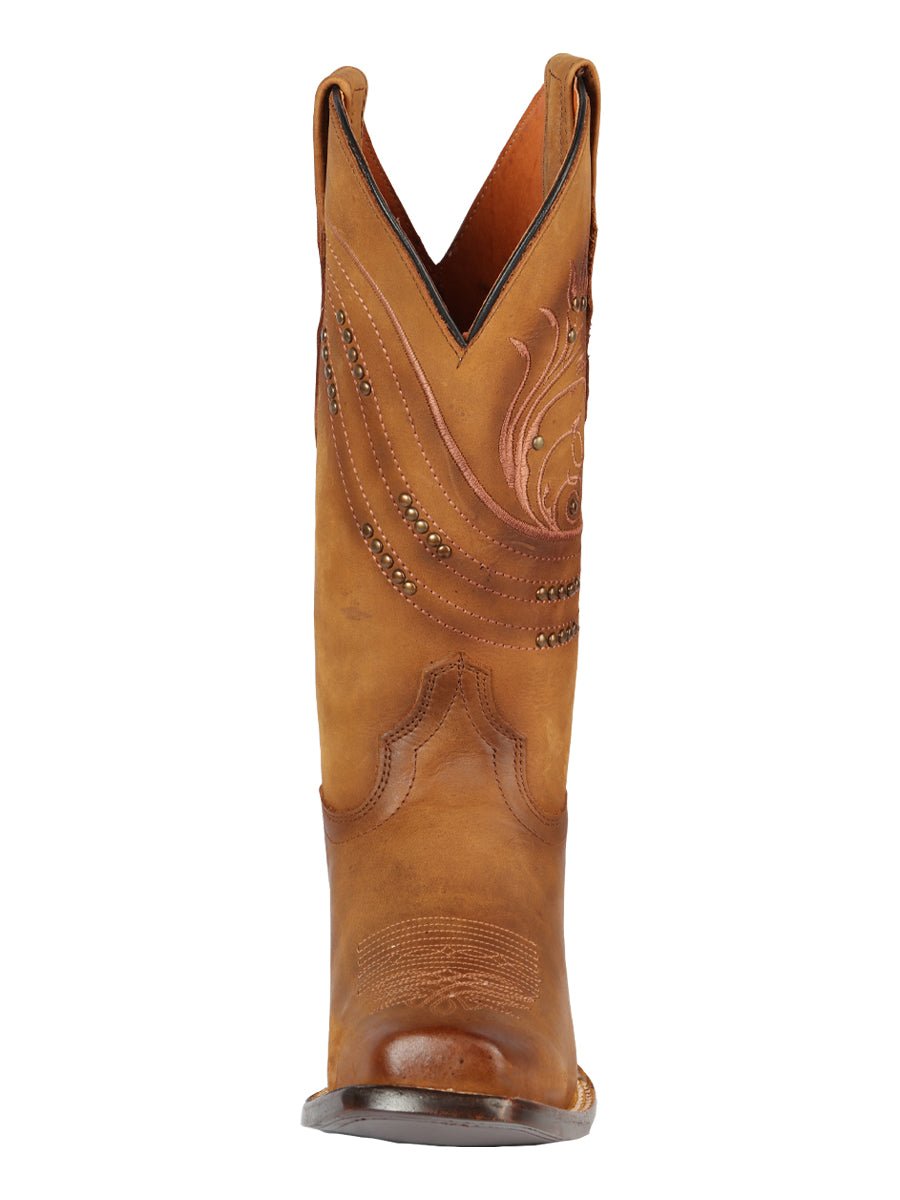 Women’s Genuine Leather Classic Western Rodeo Cowgirl Boots 'El General' Honey 44852 - BELLEZA'S - Women’s Genuine Leather Classic Western Rodeo Cowgirl Boots 'El General' Honey 44852 - Women's Boots - 04485201