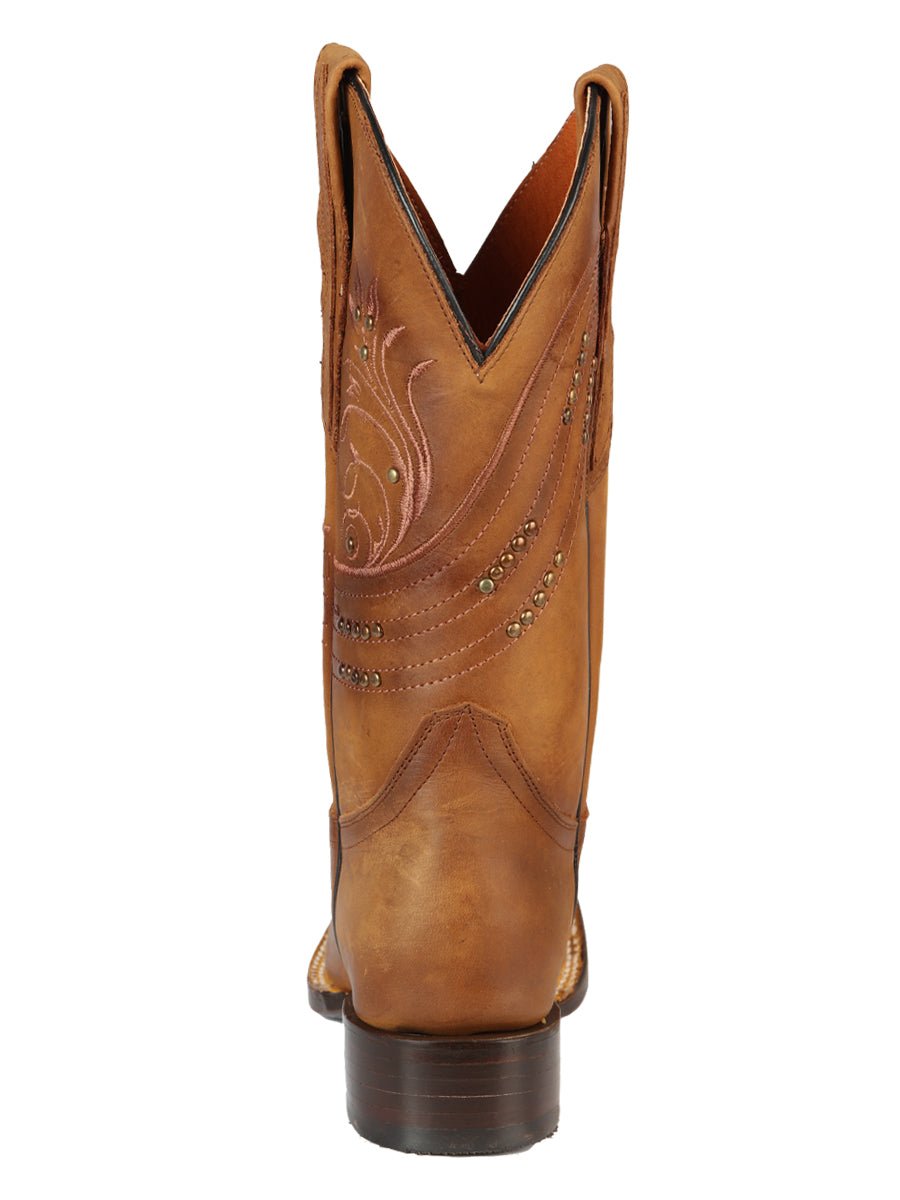 Women’s Genuine Leather Classic Western Rodeo Cowgirl Boots 'El General' Honey 44852 - BELLEZA'S - Women’s Genuine Leather Classic Western Rodeo Cowgirl Boots 'El General' Honey 44852 - Women's Boots - 04485201