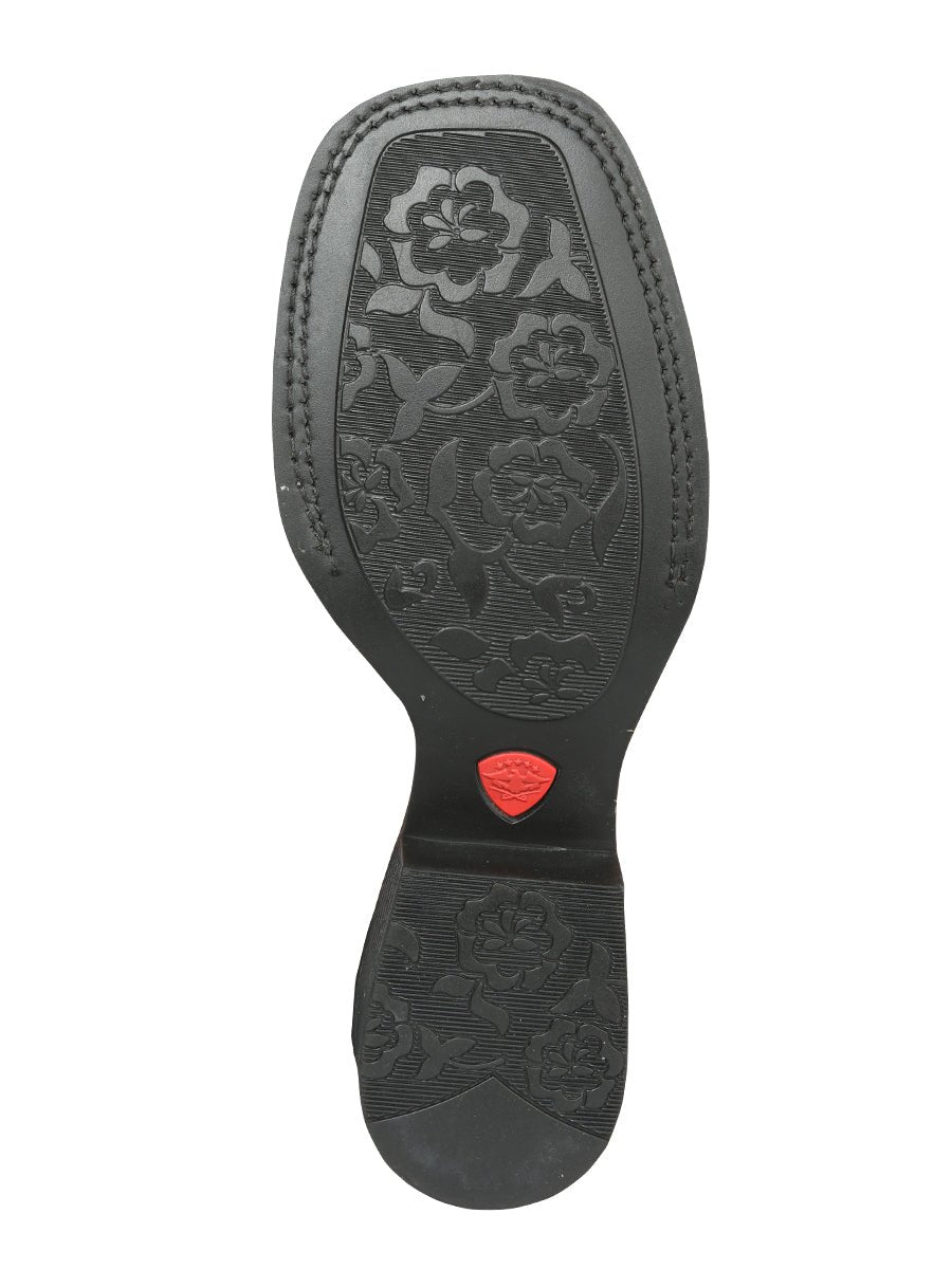 Women’s Genuine Leather Flowers Embroidered Western Cowgirl Boots 'El General' 44635 - BELLEZA'S - Women’s Genuine Leather Flowers Embroidered Western Cowgirl Boots 'El General' 44635 - Women's Boots - 04463501