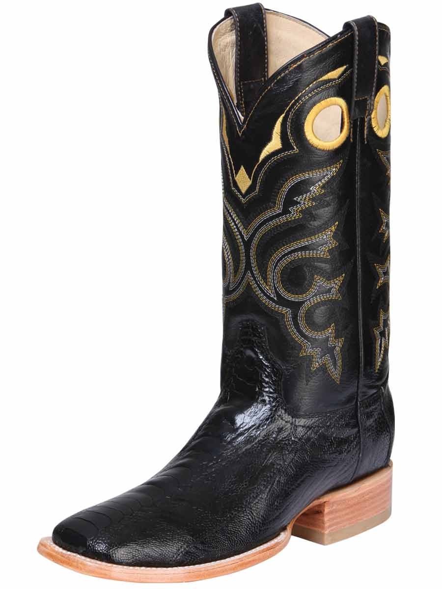 Bota Rodeo Exotica Para Hombre AV3STRUZ *NEGRO-32568* - BELLEZA'S - - 32568