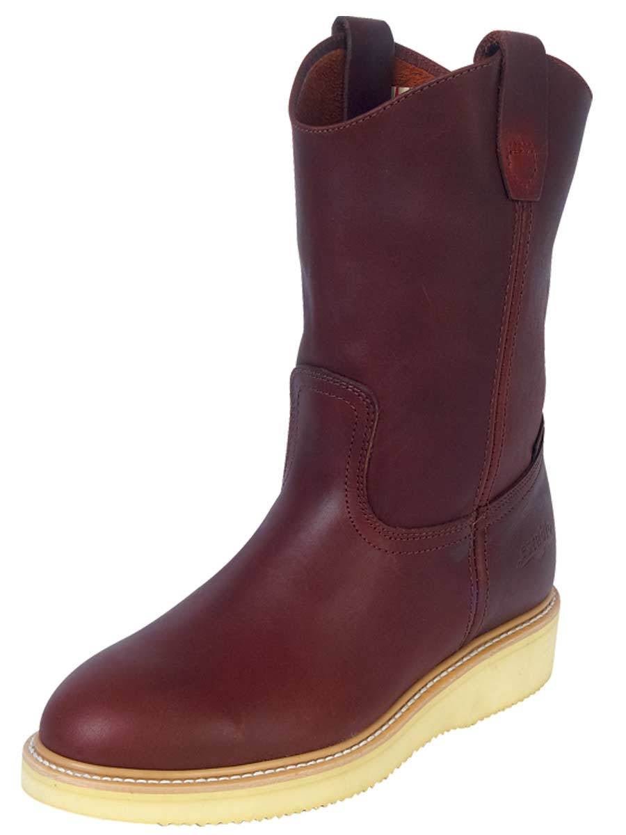 Botas de Trabajo sin Puntera de Acero Piel Grasso 'Establo' *SHEDRON-318* - BELLEZA'S - Botas De Trabajo - 318