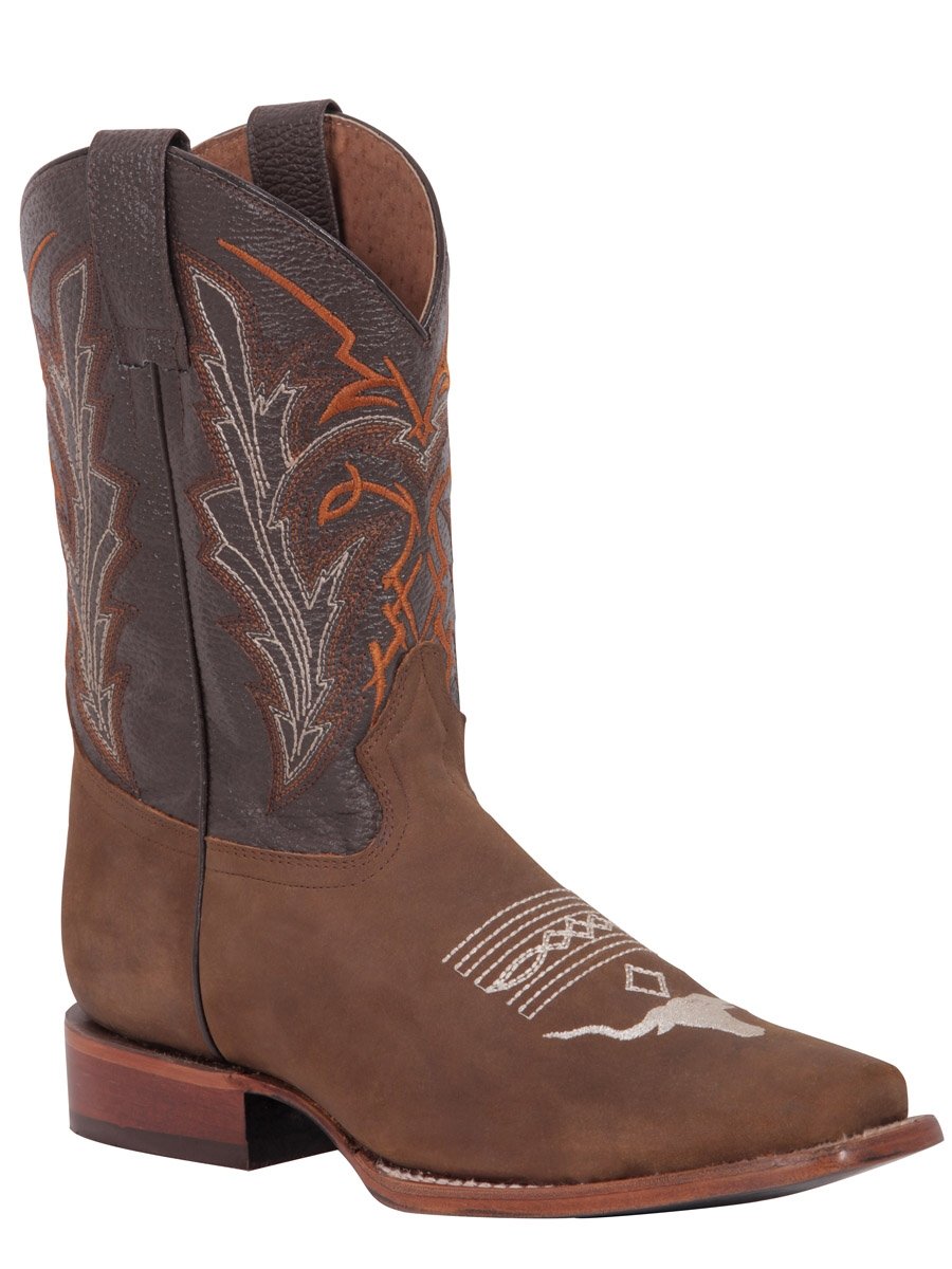 Botas Rodeo Clasicas Bovino Crazy Para Hombre 'Centenario' TANG-125381* - BELLEZA'S - Botas - 125381