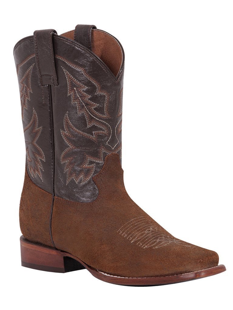 Botas Rodeo Clasicas Piel Genuina Para Hombre 'El General' *MIEL-43008* - BELLEZA'S - Botas Para Hombres - 43008