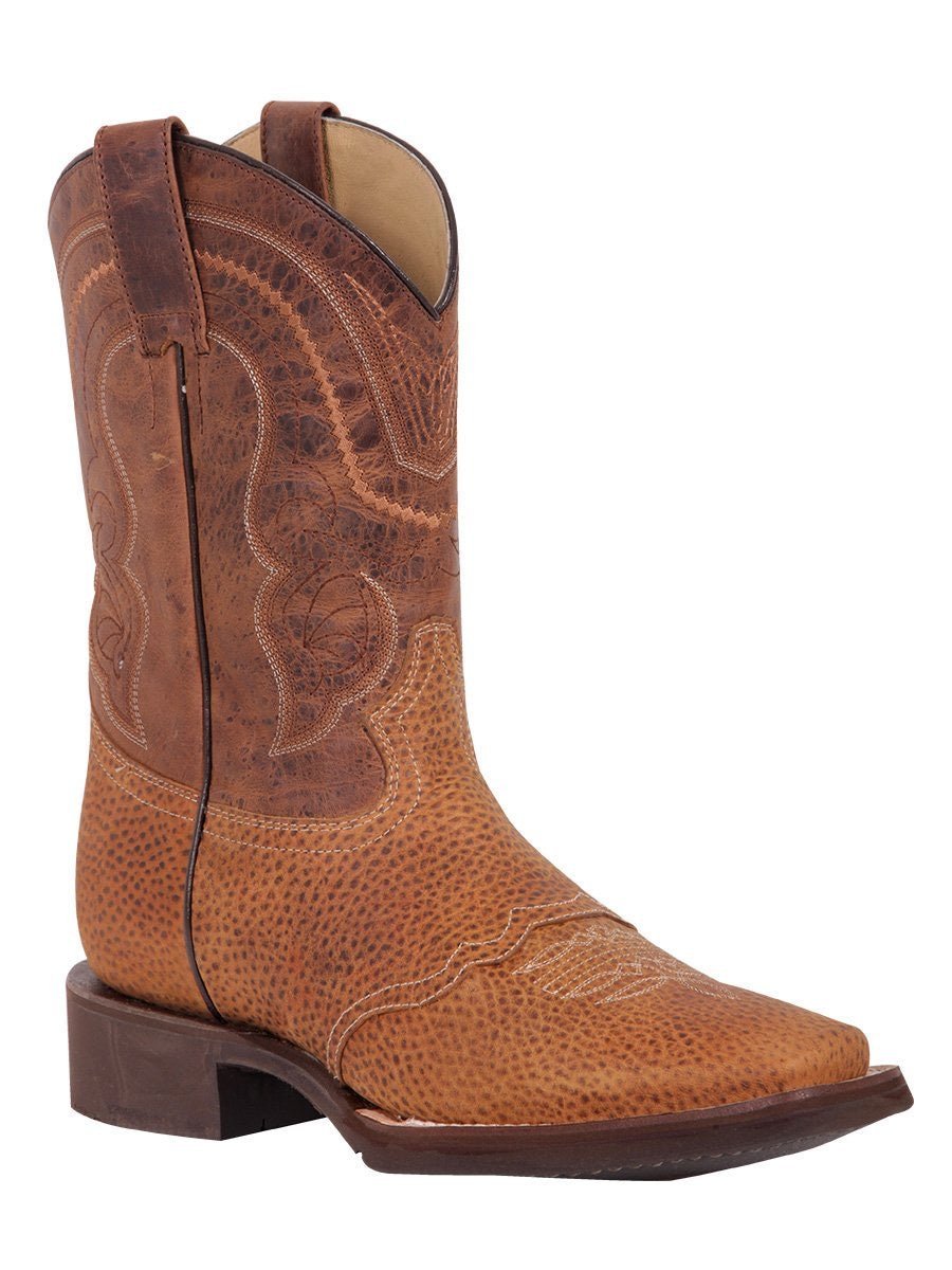 Botas Rodeo Clasicas Piel Super Ligera Para Hombre 'El General' MIEL-43012 - BELLEZA'S - Botas Para Hombres - 43012