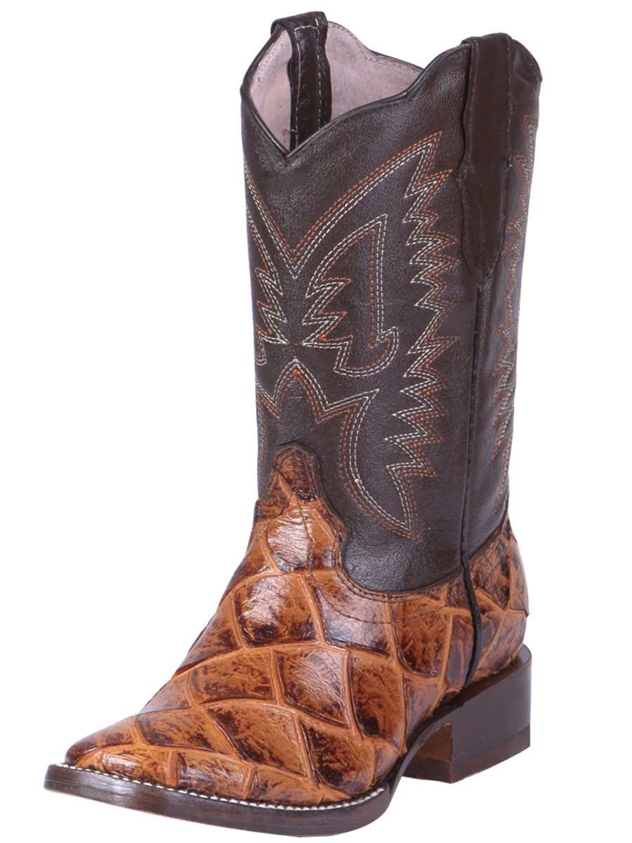 Botas Rodeo Imitacion de Pescado Imit para Niño 'Jar Boot'S' - ID: 123023 MIEL PLAZA - BELLEZA'S
