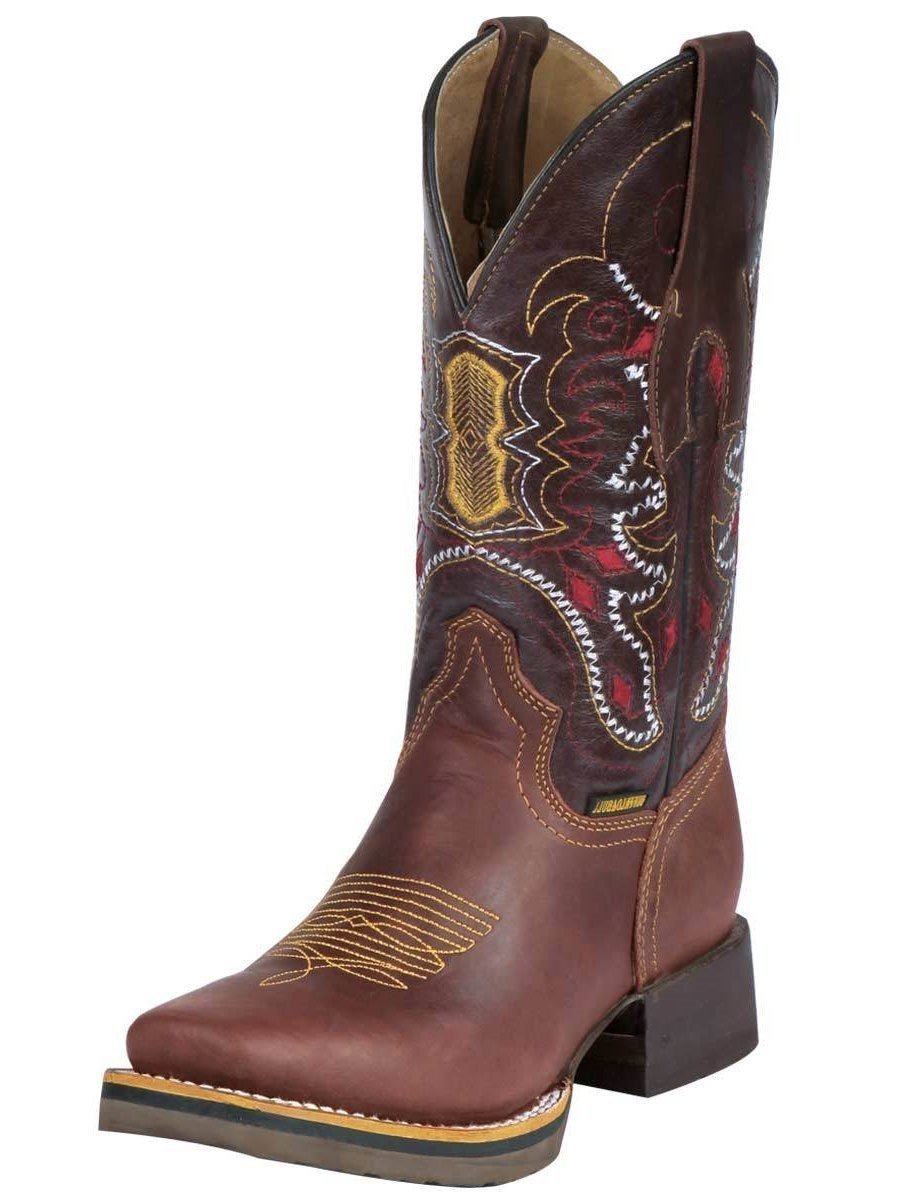 Botas Rodeo Piel Genuina Para Mujer/Joven 'Buffalo & Bull' *CAFE-40950* - BELLEZA'S