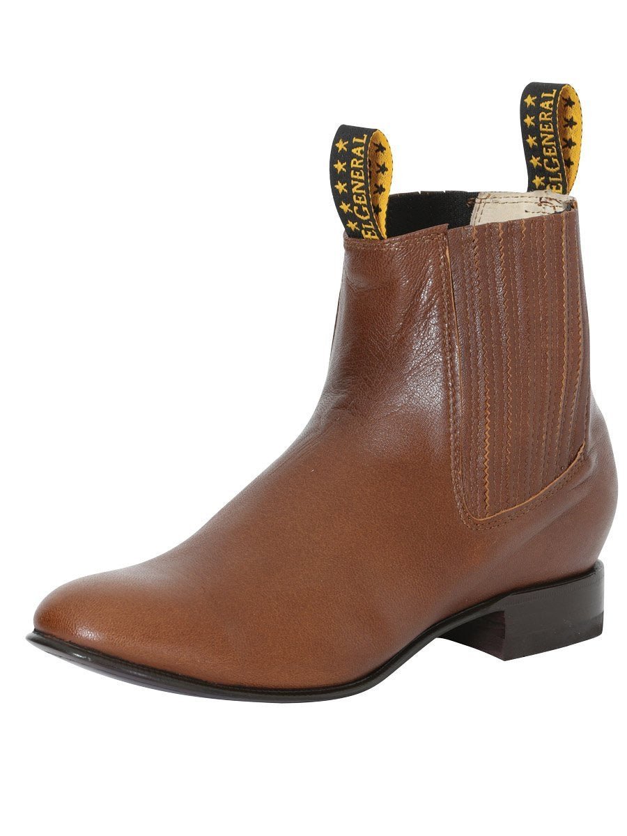 Botines Charros Clasicos de Cabr-a para Hombre 'El General' *TAN-41491* - BELLEZA'S - Botines - 41491