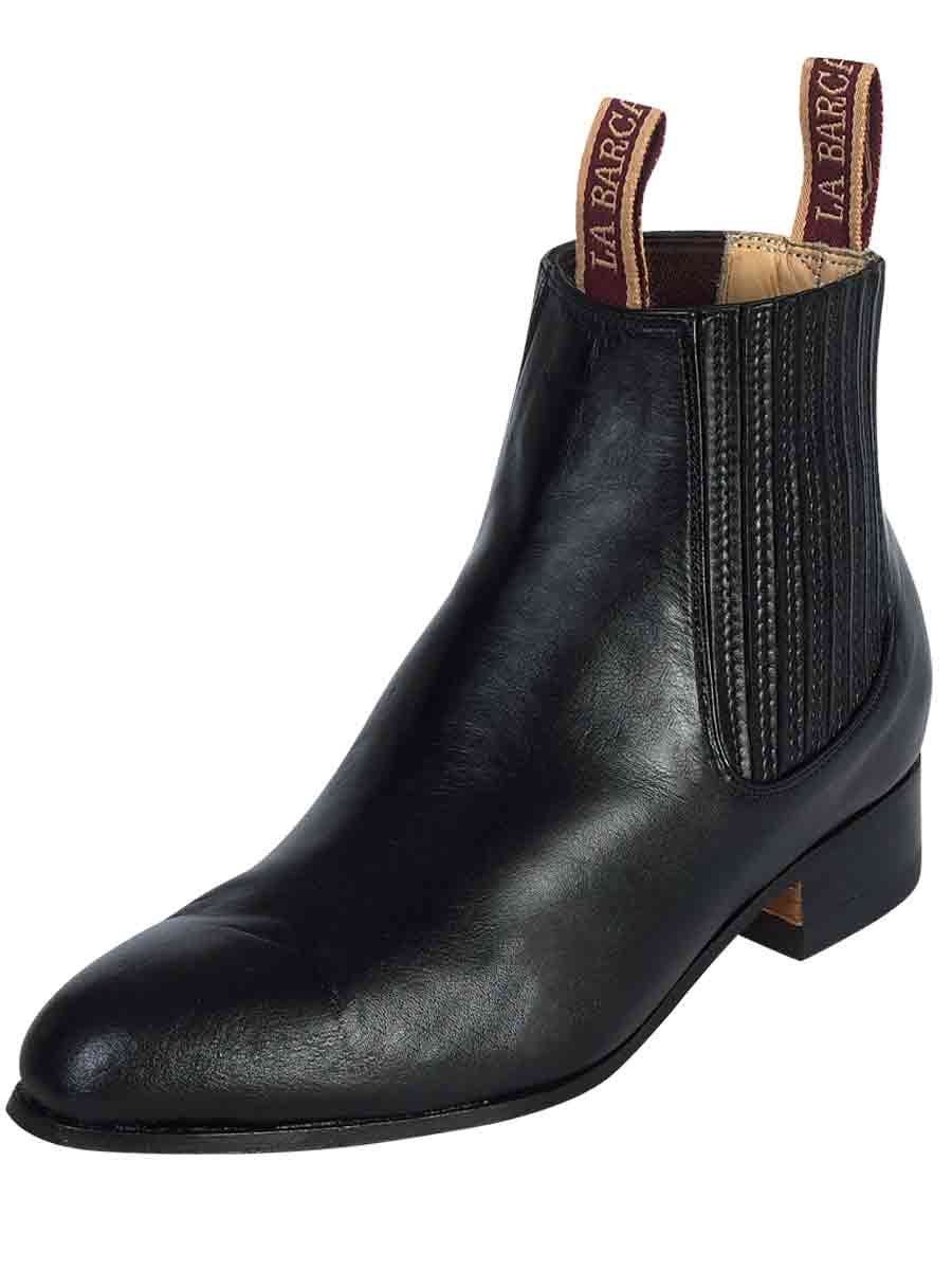Botines Charros Clasicos Piel Genuina Para Hombre 'La Barca' *NEGRO-209* - BELLEZA'S - Botines Para Hombres - 209