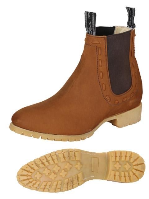 Botines Charros Clasicos Piel Nobuck Para Hombre 'El Canelo' *TOPO-40867* - BELLEZA'S - Botines Para Hombres - 40867