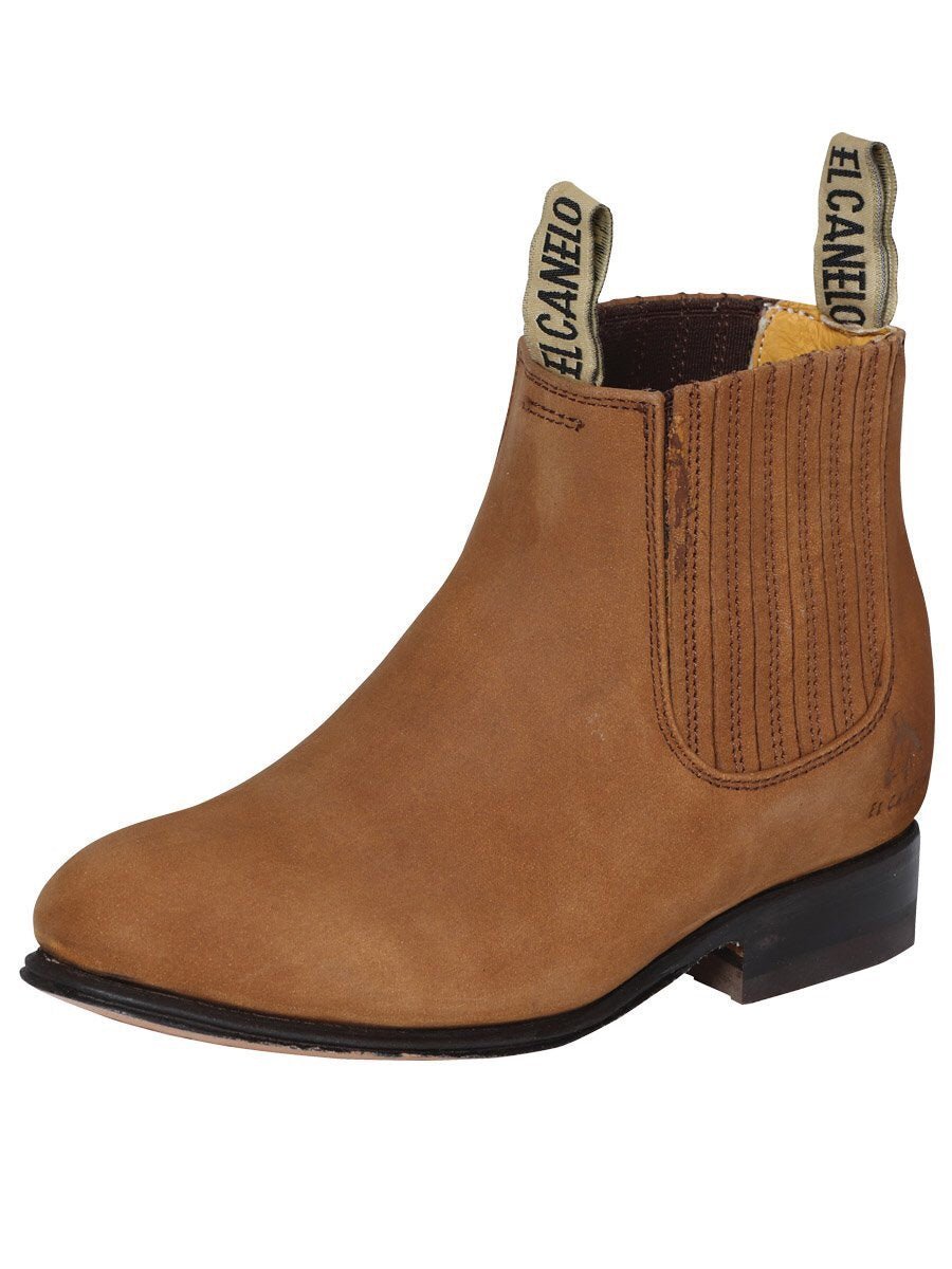 Botines Charros Clasicos Piel Nobuck Para Niño 'El Canelo' *TOPO-41422* - BELLEZA'S - Botines Charros Clasicos Piel Nobuck Para Niño 'El Canelo' *TOPO-41422* - BELLEZA'S -