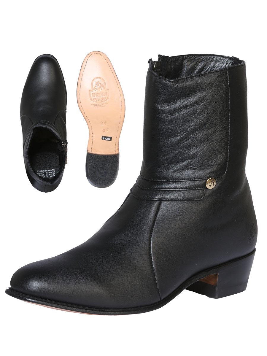 Botines de Vestir Clasicos Cabra Para Hombre 'El Besserro' *NEGRO-124669* - BELLEZA'S - Botines de Vestir Clasicos Cabra Para Hombre 'El Besserro' NEGRO - BELLEZA'S - Botines