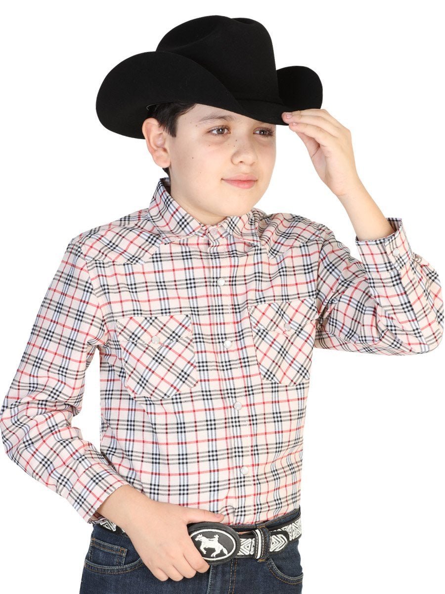 Camisa Casual Manga Larga para Niño, 55% Cotton, 45% Polyester 'Centenario' * - ID: 42501 BEIGE - BELLEZA'S - Camisa Casual Manga Larga para Niño, 55% Cotton, 45% Polyester 'Centenario' * - ID: 42501 BEIGE - BELLEZA'S - 42501