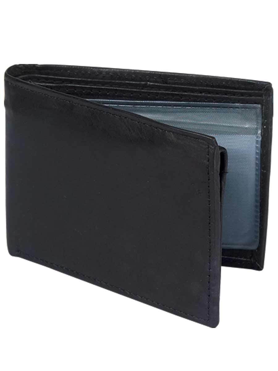 Cartera Casual Piel Genuina para Hombre 'El General' NEGRO-2571 - BELLEZA'S - Cartera Casual Piel Genuina para Hombre 'El General' NEGRO-2571 - BELLEZA'S - 2571