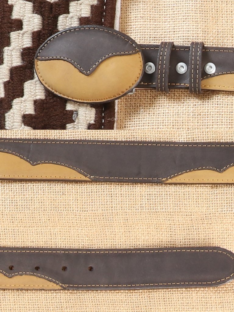 Cinto Vaquero Clasico Piel Genuina Para Hombre 'El General' *MIEL/CHOCO-41959* - BELLEZA'S - Cinto Vaquero Clasico Piel Genuina Para Hombre 'El General' *MIEL/CHOCO-41959* - BELLEZA'S - Cintos Para Hombres - 41959