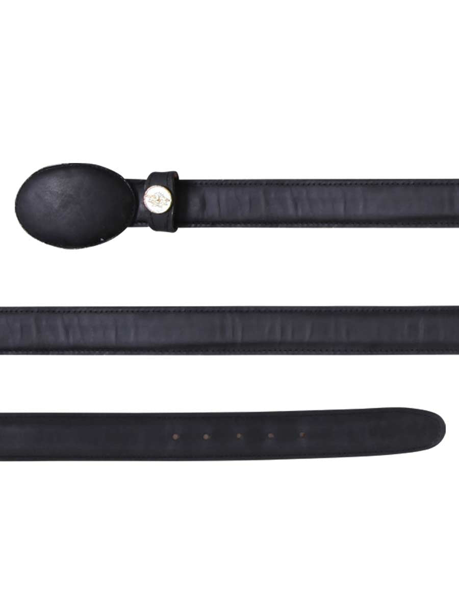 Cinto Vaquero Clasico Piel Genuina Para Hombre 'El General' *NEGRO-21274* - BELLEZA'S - Cinto Vaquero Clasico Piel Genuina Para Hombre 'El General' *NEGRO-21274* - BELLEZA'S - 21274