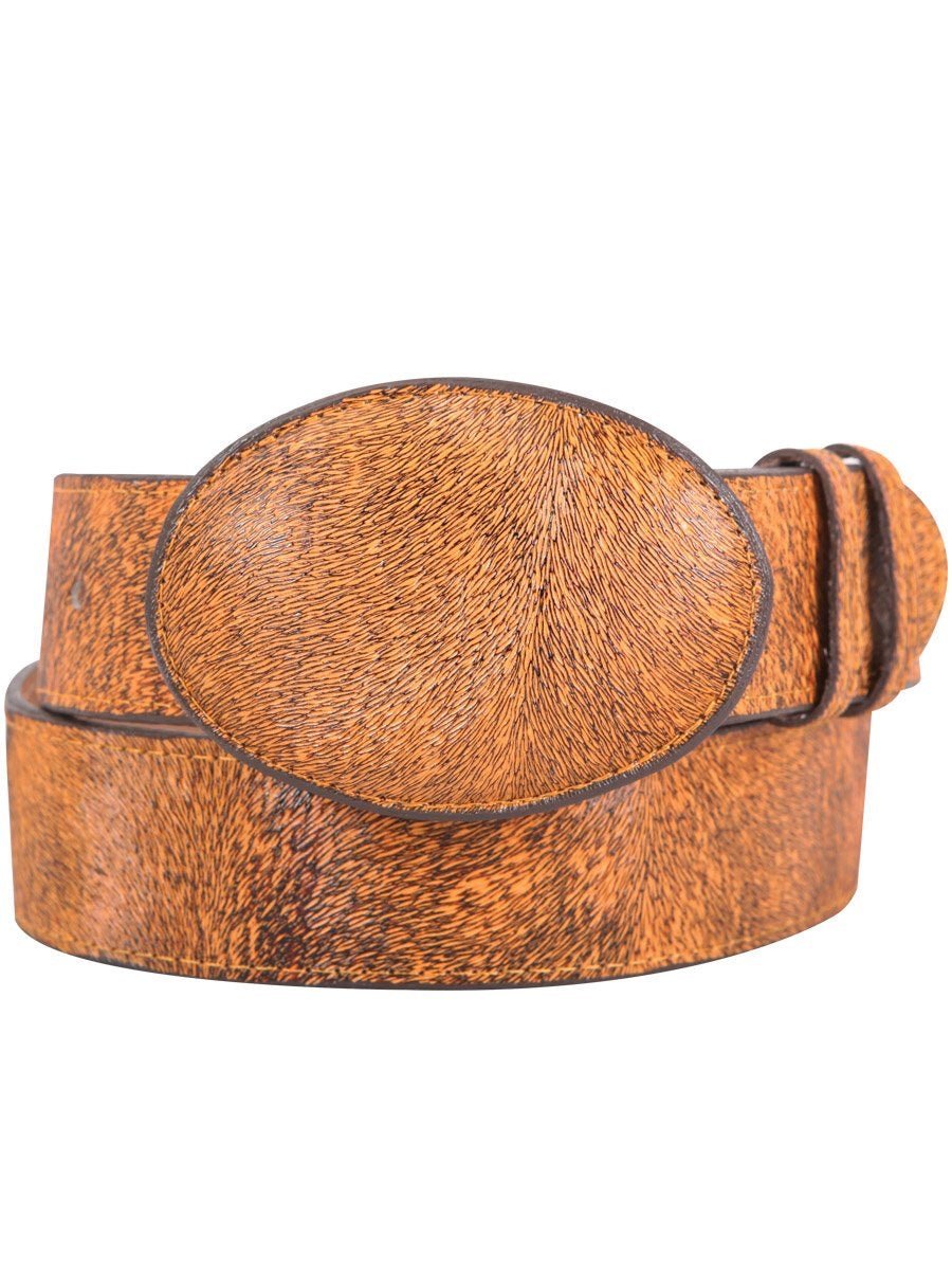 Cinto Vaquero Clasico Piel Grabado Pelo Para Hombre 'El General' *MIEL-42004* - BELLEZA'S - Cinto Vaquero Clasico Piel Grabado Pelo Para Hombre 'El General' *MIEL-42004* - BELLEZA'S - Cintos Para Hombres - 42004