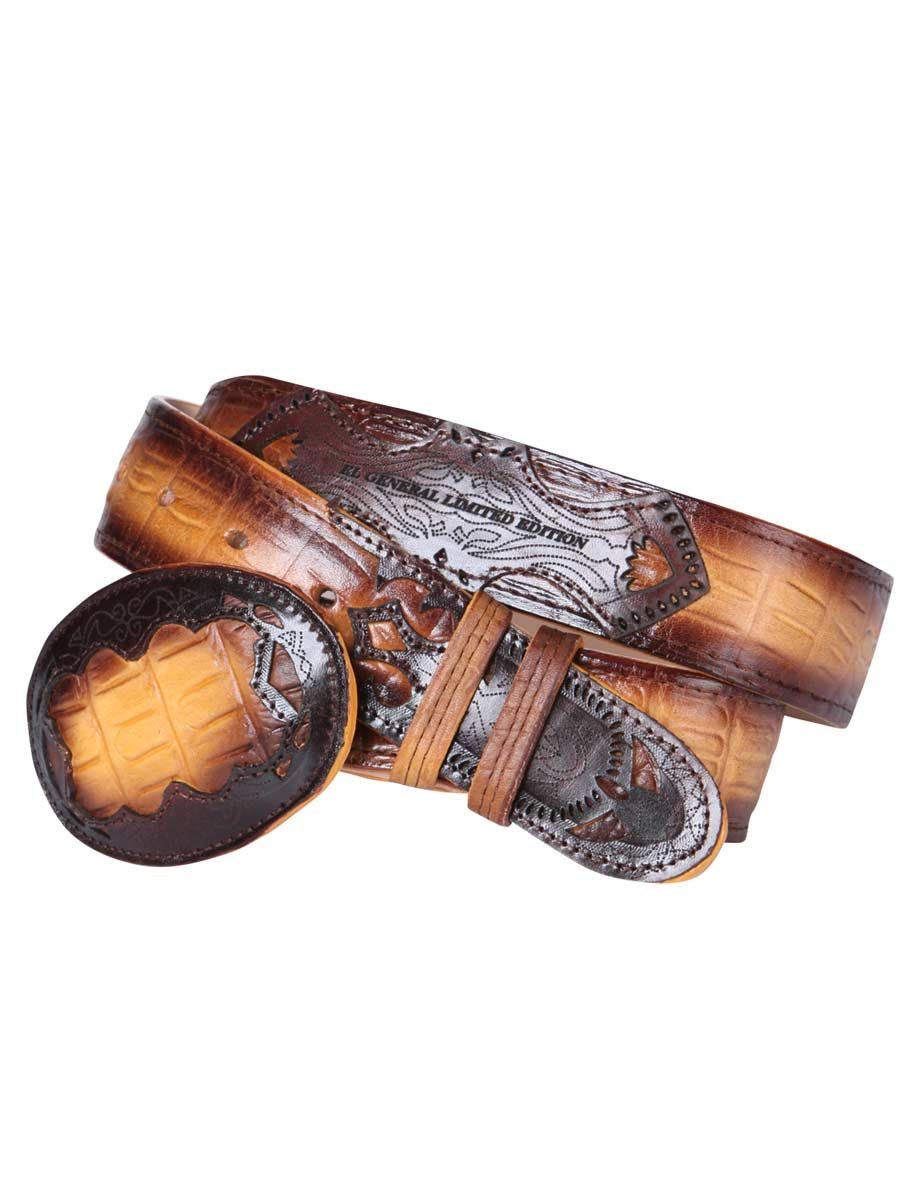 Cinto Vaquero Imitacion de Caiman Imit para Hombre 'El General' * - ID: 34463 MANTEQUILLA - BELLEZA'S - Cinto Vaquero Imitacion de Caiman Imit para Hombre 'El General' * - ID: 34463 MANTEQUILLA - BELLEZA'S - 34463