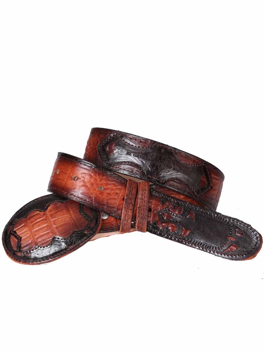 Cinto Vaquero Imitacion de Caiman Imit para Hombre 'El General' * - ID: 34465 COGNAC - BELLEZA'S - Cinto Vaquero Imitacion de Caiman Imit para Hombre 'El General' * - ID: 34465 COGNAC - BELLEZA'S - 34465