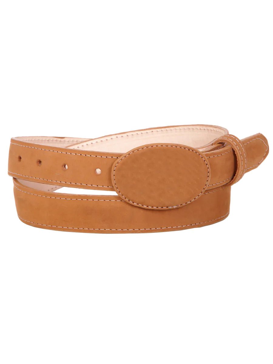 Cinto Vaquero Piel Nobuck Para Mujer Con Hebilla Ovalada, 1 1/2" Ancho 'El General' *DURAZNO-43204* - BELLEZA'S - Cinto Vaquero Piel Nobuck Para Mujer Con Hebilla Ovalada, 1 1/2" Ancho 'El General' *DURAZNO-43204* - BELLEZA'S - Cintos - 43204
