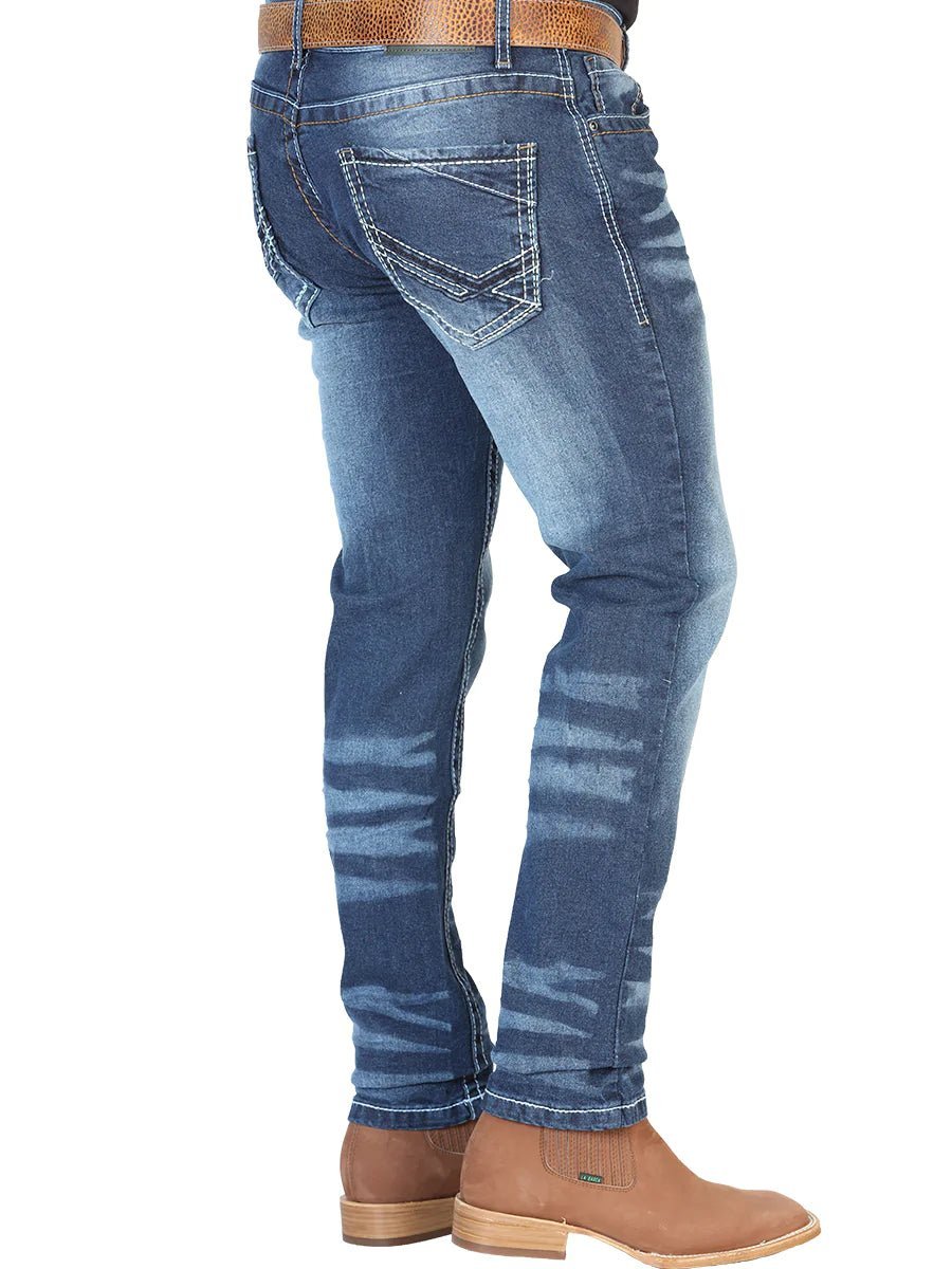 Pantalon De Mezclilla Casual Para Hombre 'El Norteño' *Azul Oscuro-126628*