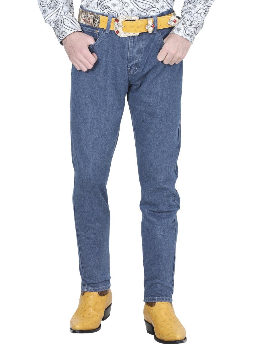 Pantalon Jeans Mezclilla Para Hombre 'El General' AZUL CLARO-41331*