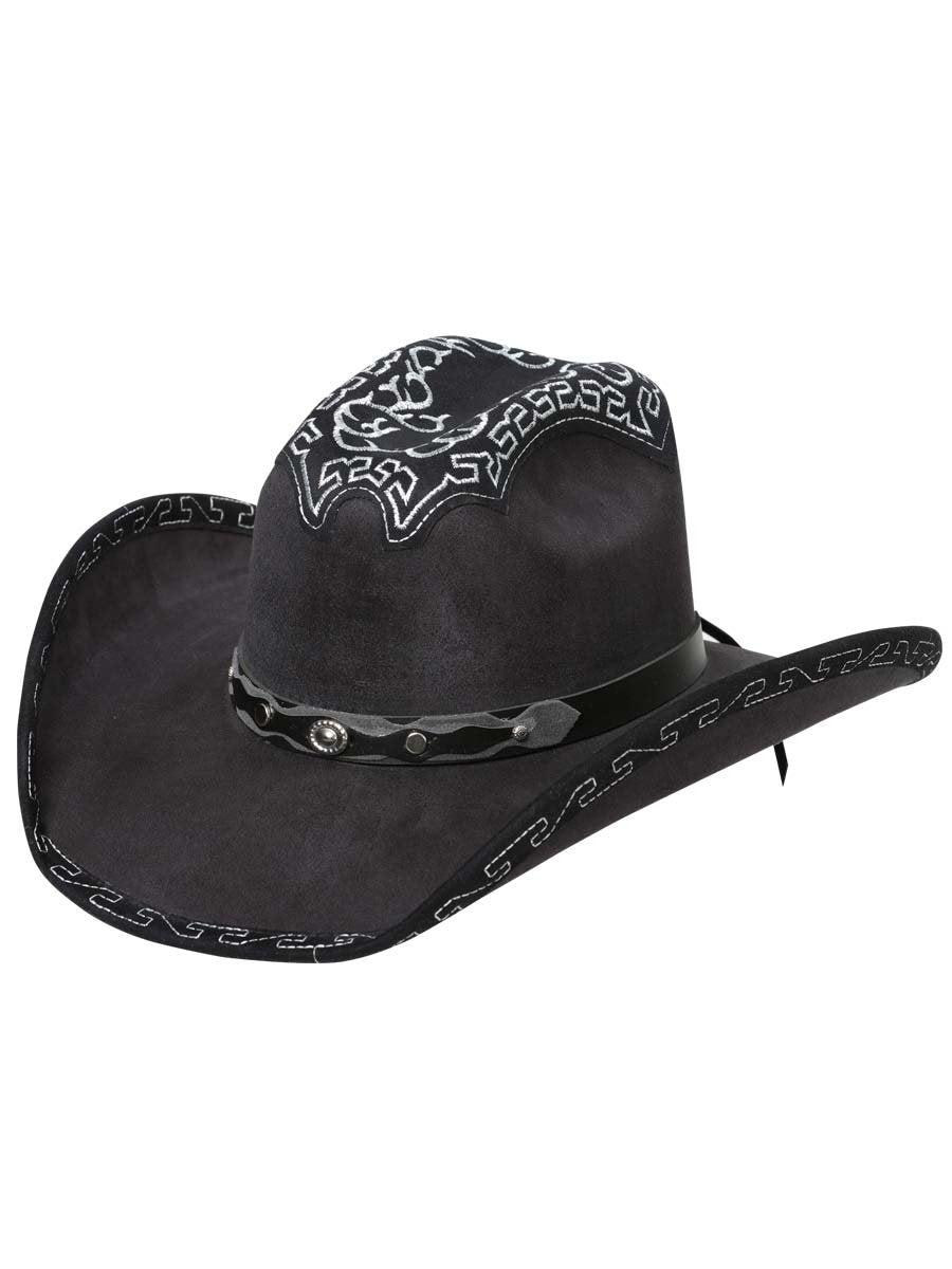 Sombrero El General para Hombre Vaquero Piel Gamuza *NEGRO-122701* - BELLEZA'S - Sombrero El General para Hombre Vaquero Piel Gamuza *NEGRO-122701* - BELLEZA'S - Sombrero - 122701