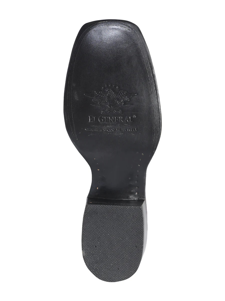 Botas vaqueras piel con estampado de avestruz para hombre 'El General' color cereza 41901