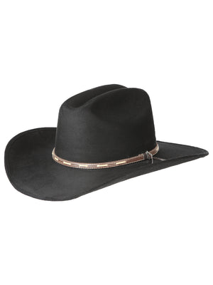 Men's Black Sombrero Unisex Suede Monterrey Cowboy Hat 'El General' 44253