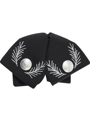 Adult Mexican Charro Bow Tie 100% Polyester Black/Silver 601110 - BELLEZA'S - Adult Mexican Charro Bow Tie 100% Polyester Black/Silver 601110 - N/A - 60111001