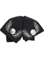 Adult Mexican Charro Bow Tie 100% Polyester Black/Silver 601110 - BELLEZA'S - Adult Mexican Charro Bow Tie 100% Polyester Black/Silver 601110 - N/A - 60111001