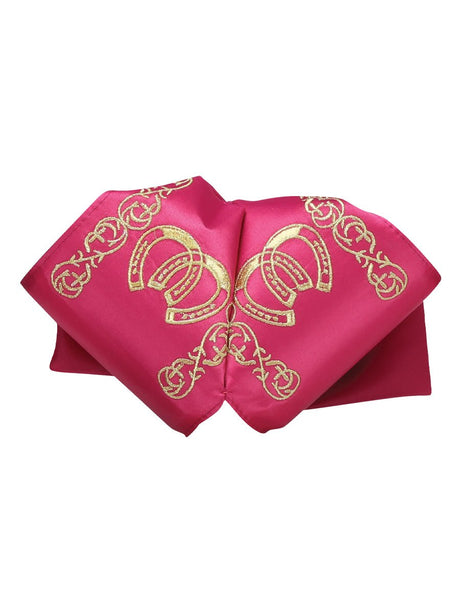 Adult Mexican Charro Bow Tie 100% Polyester Fuchsia/Gold 601597 - BELLEZA'S - Adult Mexican Charro Bow Tie 100% Polyester Fuchsia/Gold 601597 - CABALLERO - 60159701