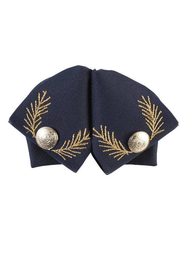 Adult Mexican Charro Bow Tie 100% Polyester Navy Blue/Gold 601782 - BELLEZA'S - Adult Mexican Charro Bow Tie 100% Polyester Navy Blue/Gold 601782 - N/A - 60178201