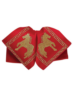 Adult Mexican Charro Bow Tie 100% Polyester Red/Gold 600122 - BELLEZA'S - Adult Mexican Charro Bow Tie 100% Polyester Red/Gold 600122 - CABALLERO - 60012201