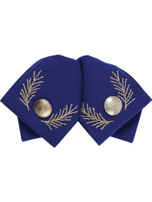 Adult Mexican Charro Bow Tie 100% Polyester Royal Blue/Silver 601105 - BELLEZA'S - Adult Mexican Charro Bow Tie 100% Polyester Royal Blue/Silver 601105 - UNISEX - 60110501