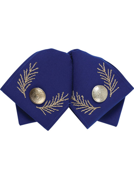 Adult Mexican Charro Bow Tie 100% Polyester Royal Blue/Silver 601105 - BELLEZA'S - Adult Mexican Charro Bow Tie 100% Polyester Royal Blue/Silver 601105 - UNISEX - 60110501
