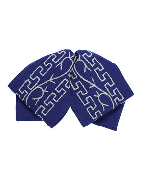 Adult Mexican Charro Bow Tie 100% Polyester Royal Blue/Silver 601115 - BELLEZA'S - Adult Mexican Charro Bow Tie 100% Polyester Royal Blue/Silver 601115 - N/A - 60111501