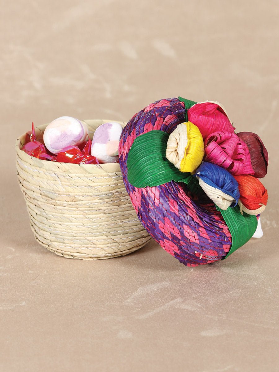 Artisanal Candy Holder/ Jewerly Holder 100% Palm Leaf Multicolor 602140 - BELLEZA'S - Artisanal Candy Holder/ Jewerly Holder 100% Palm Leaf Multicolor 602140 - DAMA - 60214001